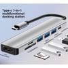 8 In 1 Type C Docking Station for Laptop USB C Hub with HDMI USB Ports Multi Function Adapter for Phone PC MacBook