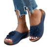 Wedge Slippers Women's Summer 2025 New Flower Cut-out Platform Plus Size Open-toe Sandals