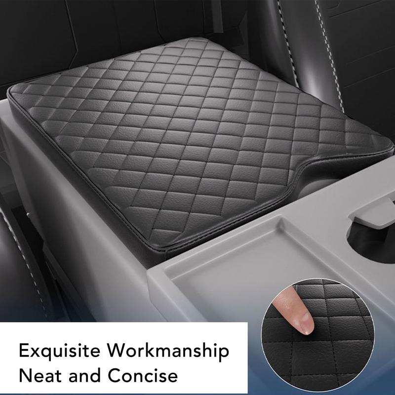 Car Armrest Cover Center Console Cover PU Leather Protective Armrest Seat Box Lid for F-450 2017 to 2024 with 40 20 40 Jump Seat