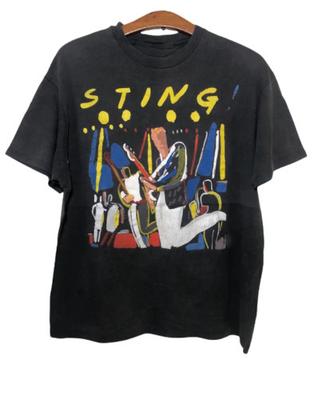 Vintage Sting The Police  Black Short Sleeve Unisex T-Shirt