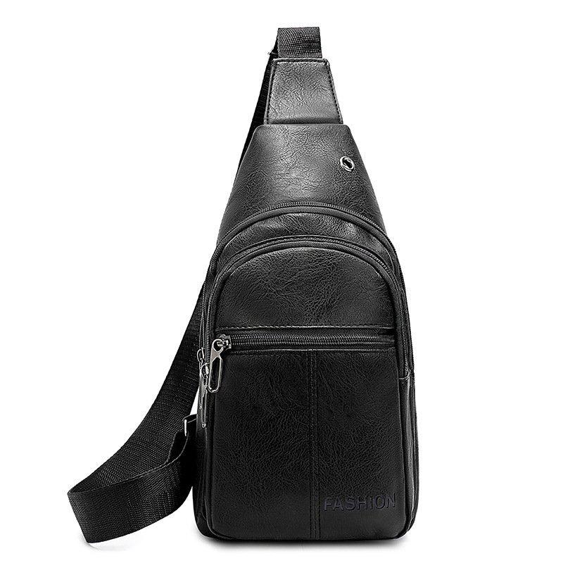 Men's PU Casual Chest Bag