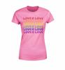 S4E Women's Love Is Love T-Shirt Gay Pride Love Wins LGBTQ Shirts