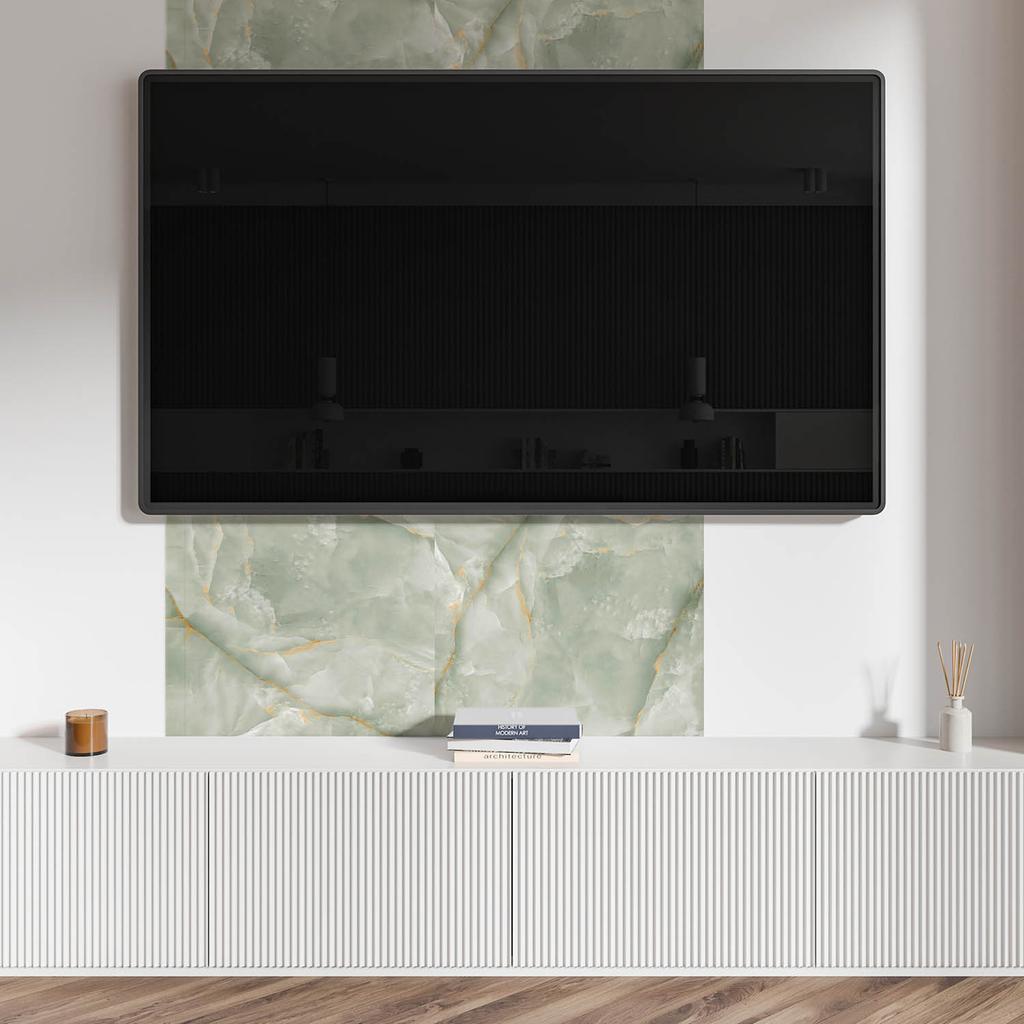 Panel Samoprzylepny Z Grafiką Do Jadalni Pcv 100X50 Cm Naturalny Wzór Marmuru