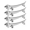 4PCS Cutlery Rest Silver Chopstick Stand Electroplated Polished Zinc Alloy Animal Shape Versatile Holder Rack for Fork