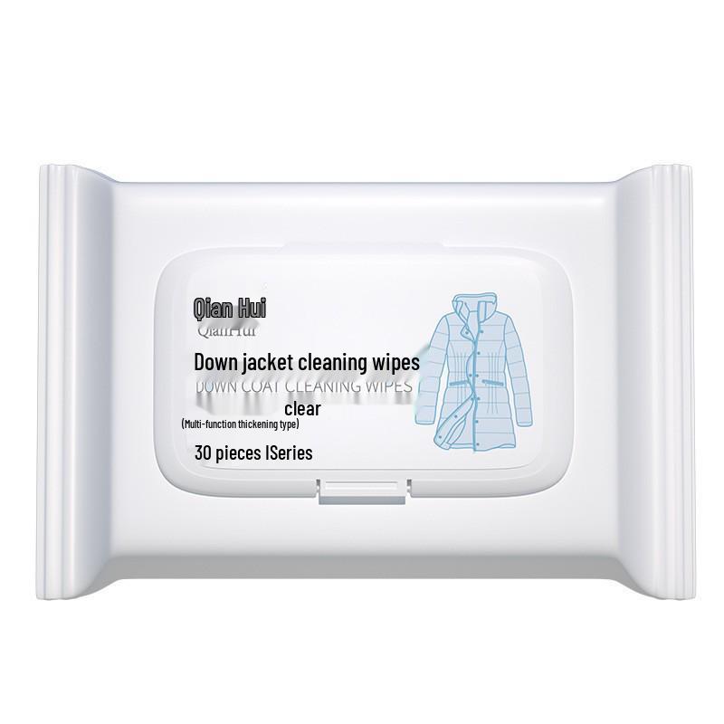 Powerful Stain Removal Wet Wipes for Down Jackets & Windbreakers - No-Wash, Dry Clean Only