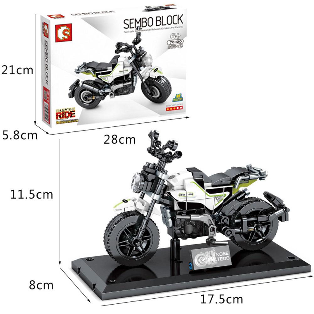 Motocross Building Blocks Toy Children Educational Assembled Off-road Racing Motorcycle Toys