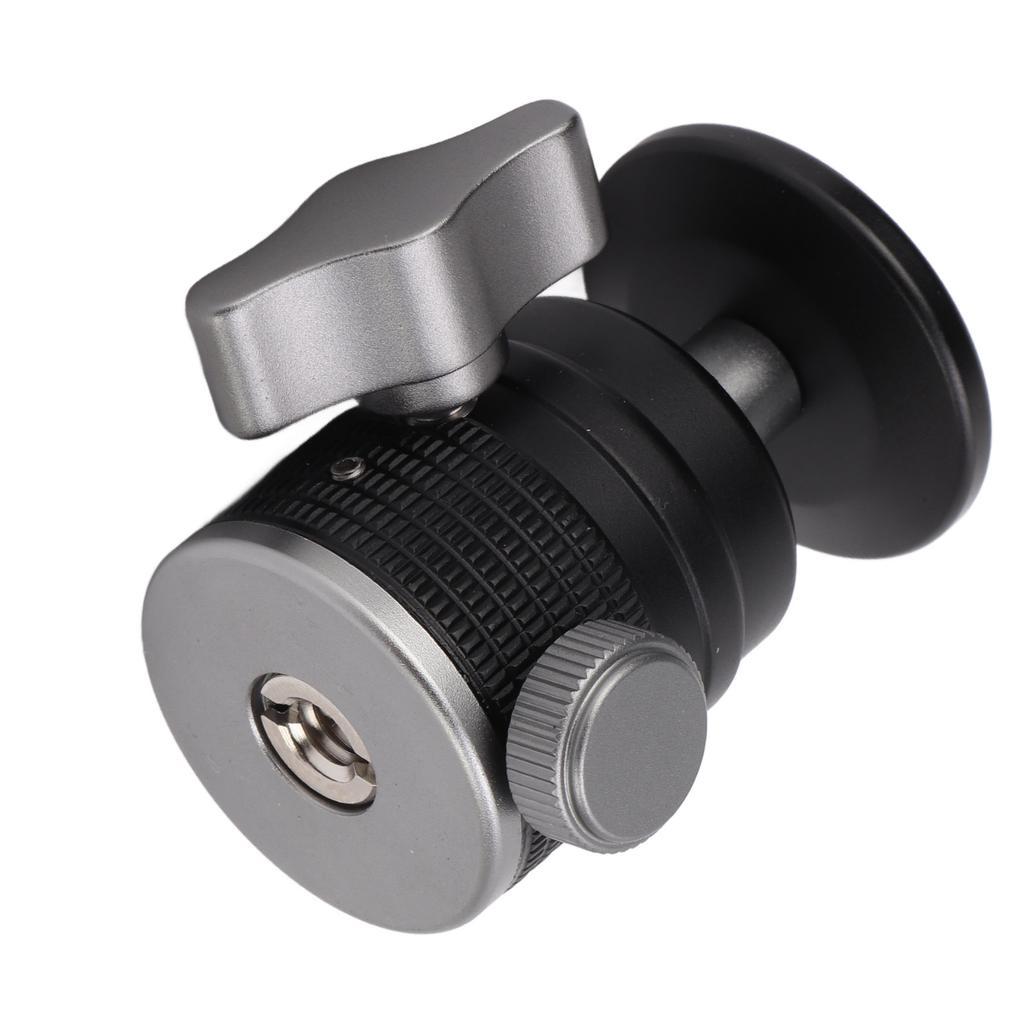 Mini Kulhuvud Universell Kamera Stativfäste Adapter 360 Graders Roterbar Aluminium för SLR