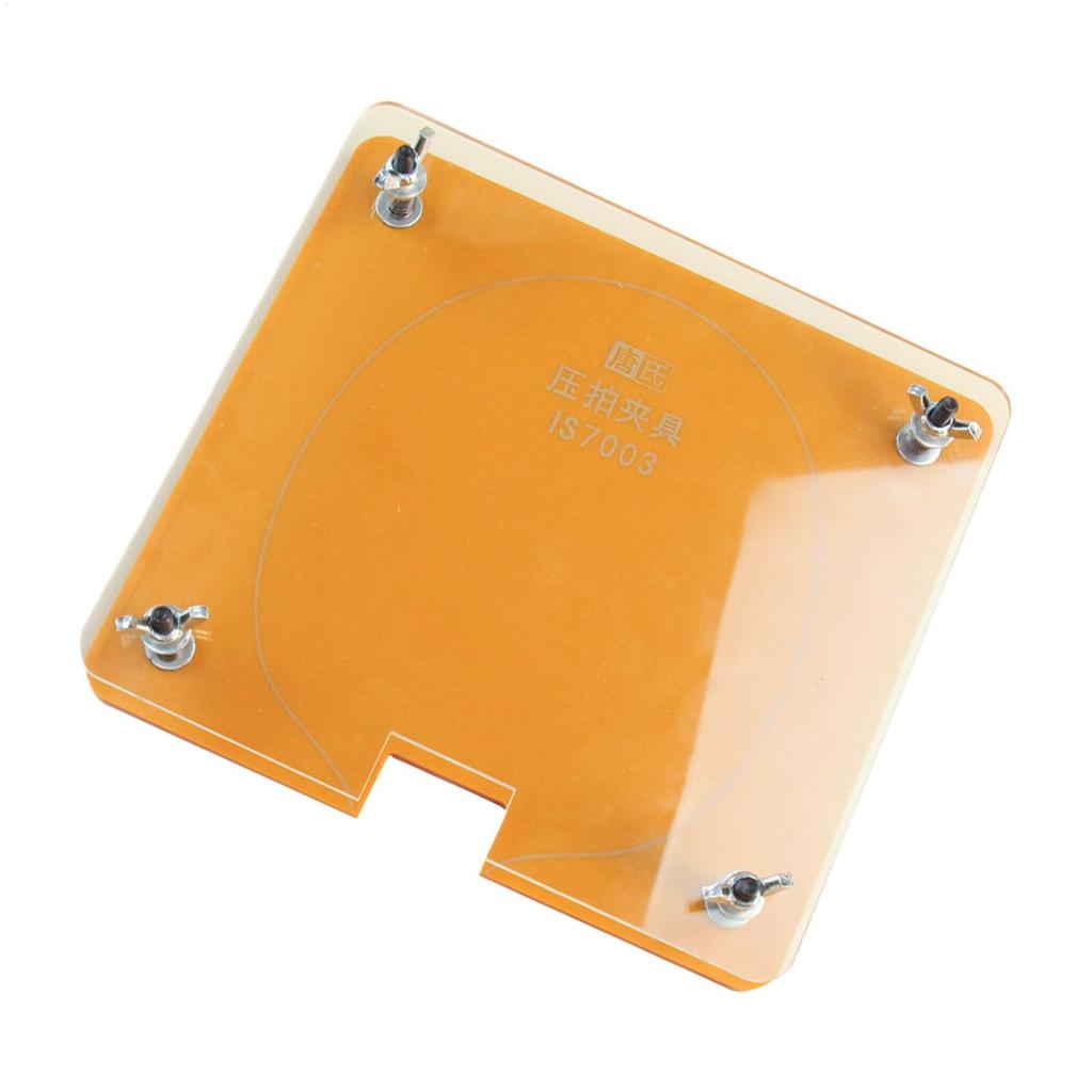 Table Tennis Paddle Press Portable Manual Adjustable Bat Rubber Edge Cutter Pasting Tool for Coaches Beginners Club Members