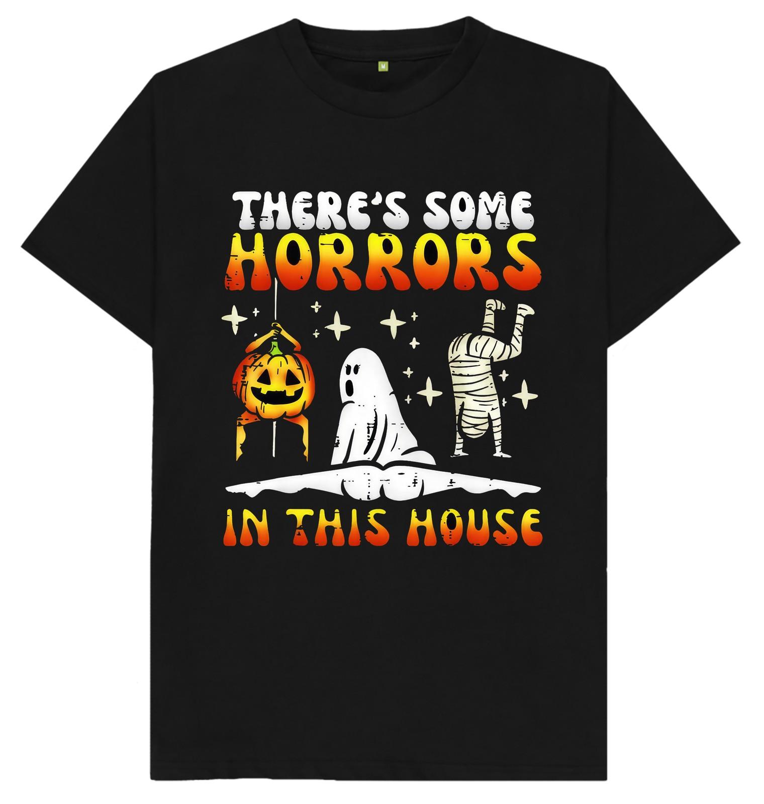 Spooky Haunted Horror House Ghost Mansion Creepy Halloween Graphic T Shirt XXXXL
