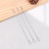 3 Pcs Safe 20Cm Safety Security Cable Wire Stainless Steel Sliver Stage Lights Rope Double Loop Daily