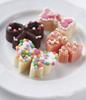 Kai Corporation HeartForYou Silicone Ribbon Multi-Tray, 16-Cavity, Shape, FP-5363