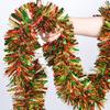 5M Christmas Tinsel Garland Metallic Shiny With LED Lights for Xmas Tree Thick Hanging DIY Garland 2026Happy New Year Home Decor