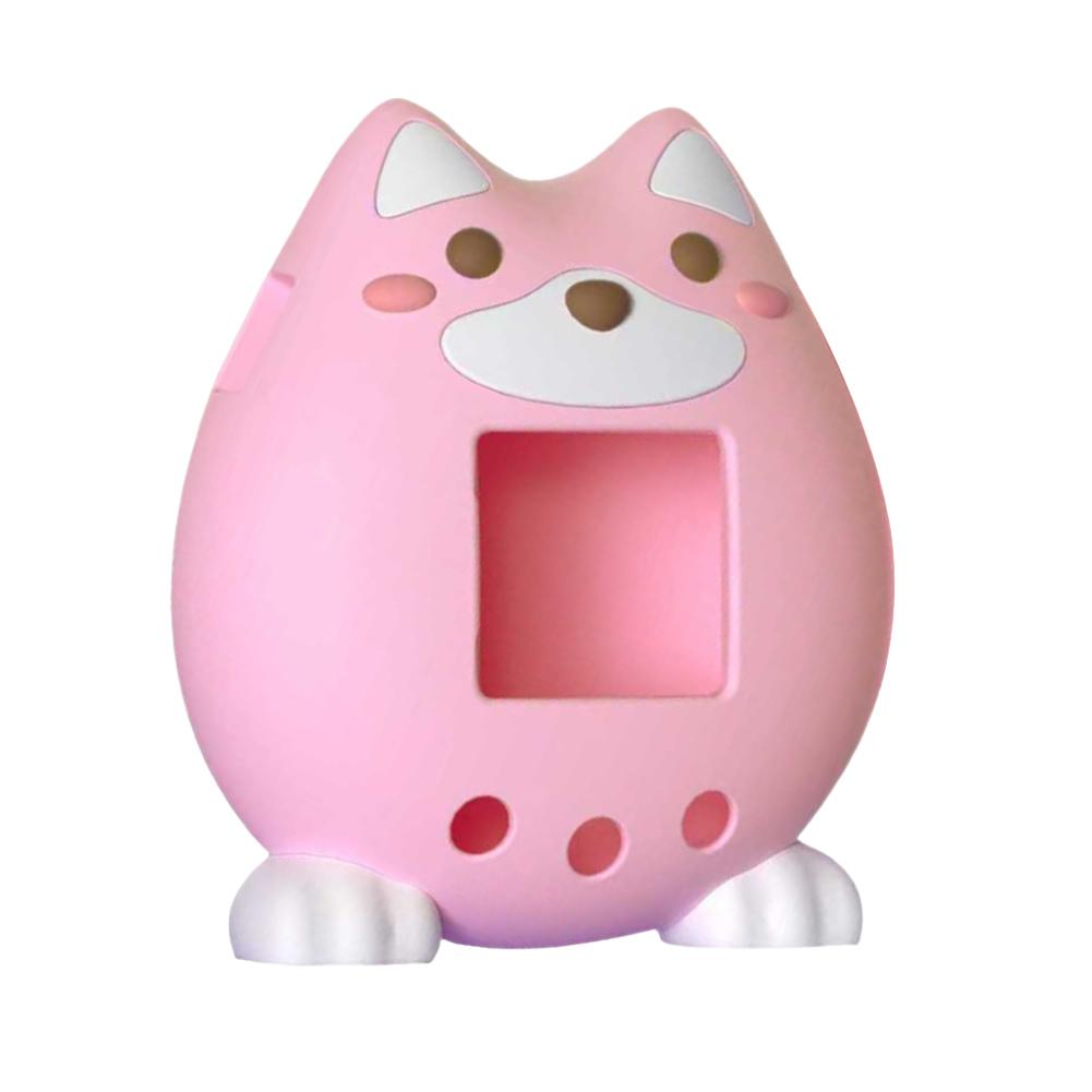 

Silicone Protective Cover With Knob Cap Anti-Scratch Game Console Case Protector Cartoon Soft Shell For Tamagotchi Paradise рожевий