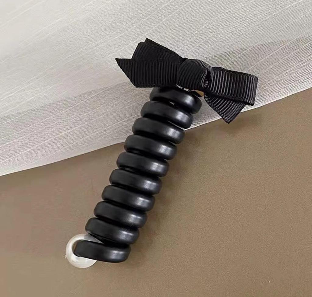 Moda perłowa prosta linia telefoniczna opaska do włosów damski wysoki kucyk artefakt temperament bańka warkocz artefakt włosów głowa liny akcesoria do włosów