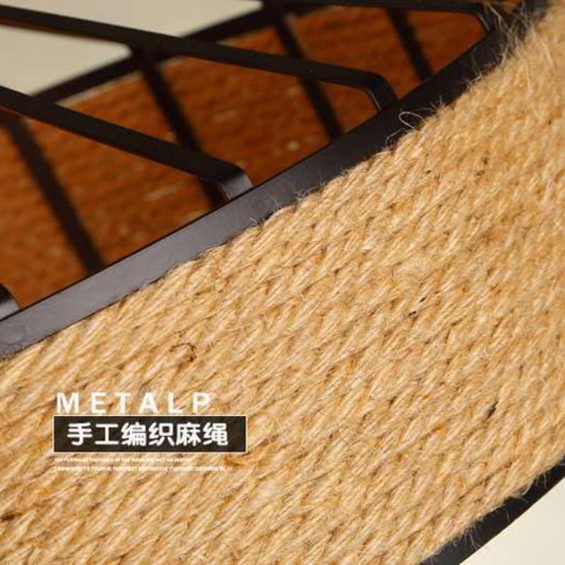 Cele mai recente lumini suspendate retro din frânghie de cânepă, stil industrial creativ pentru bar și restaurant, personalitate, stil american country, fierbinți