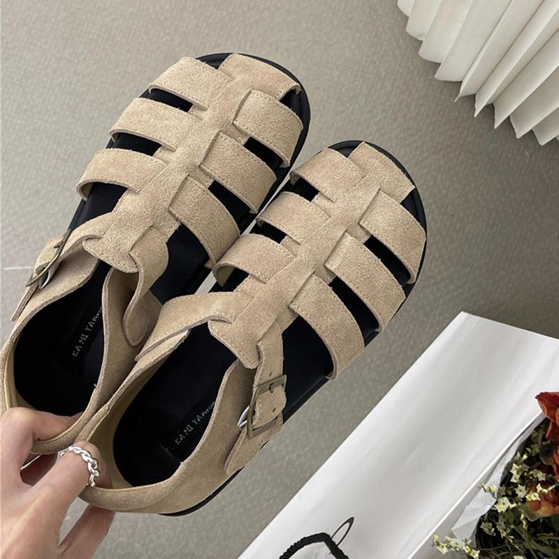 Fashion AIYUQI  Women's Sandals 2025 New Woven Hollow Roman Sandals For Women Summer Large Size Pig Cage Female Shoes