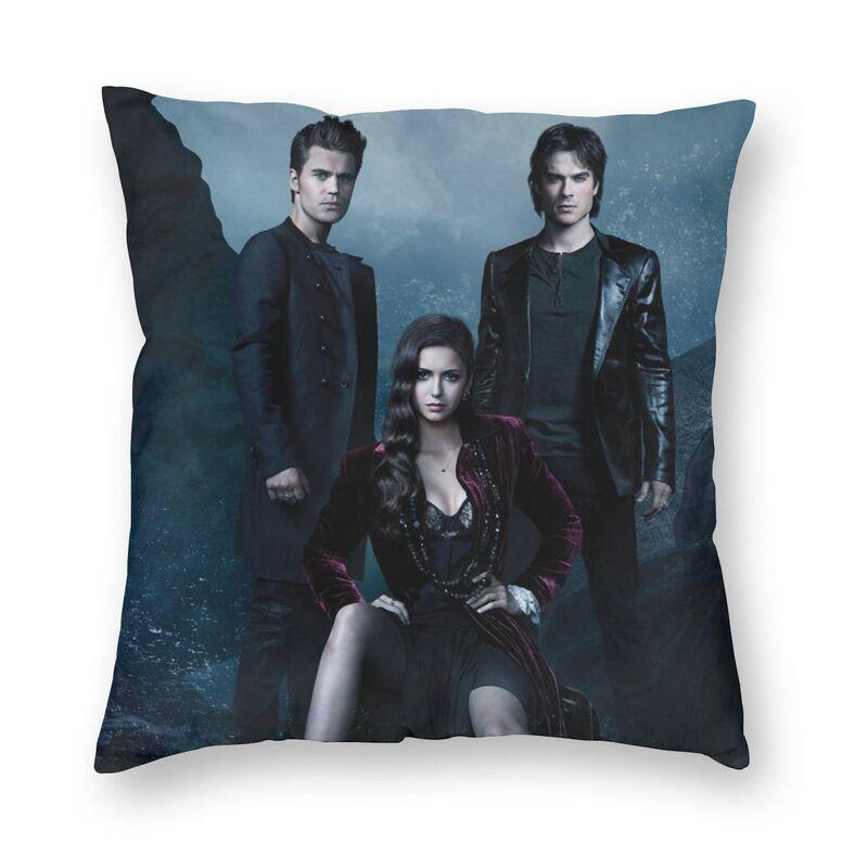 Federa Cuscino The Vampire Diaries Stampa 3D Double-Sided Horror Serie TV Cuscino Decorativo per Auto Personalizzato Decorazione Casa