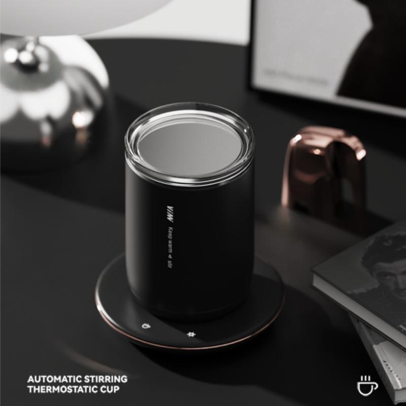 Automatic Stirring Cup Can Be Heated Stainless Steel Warm Water Cup Constant Temperature 55 Degrees Double-layer Cup Body Electric Stirring Cup
