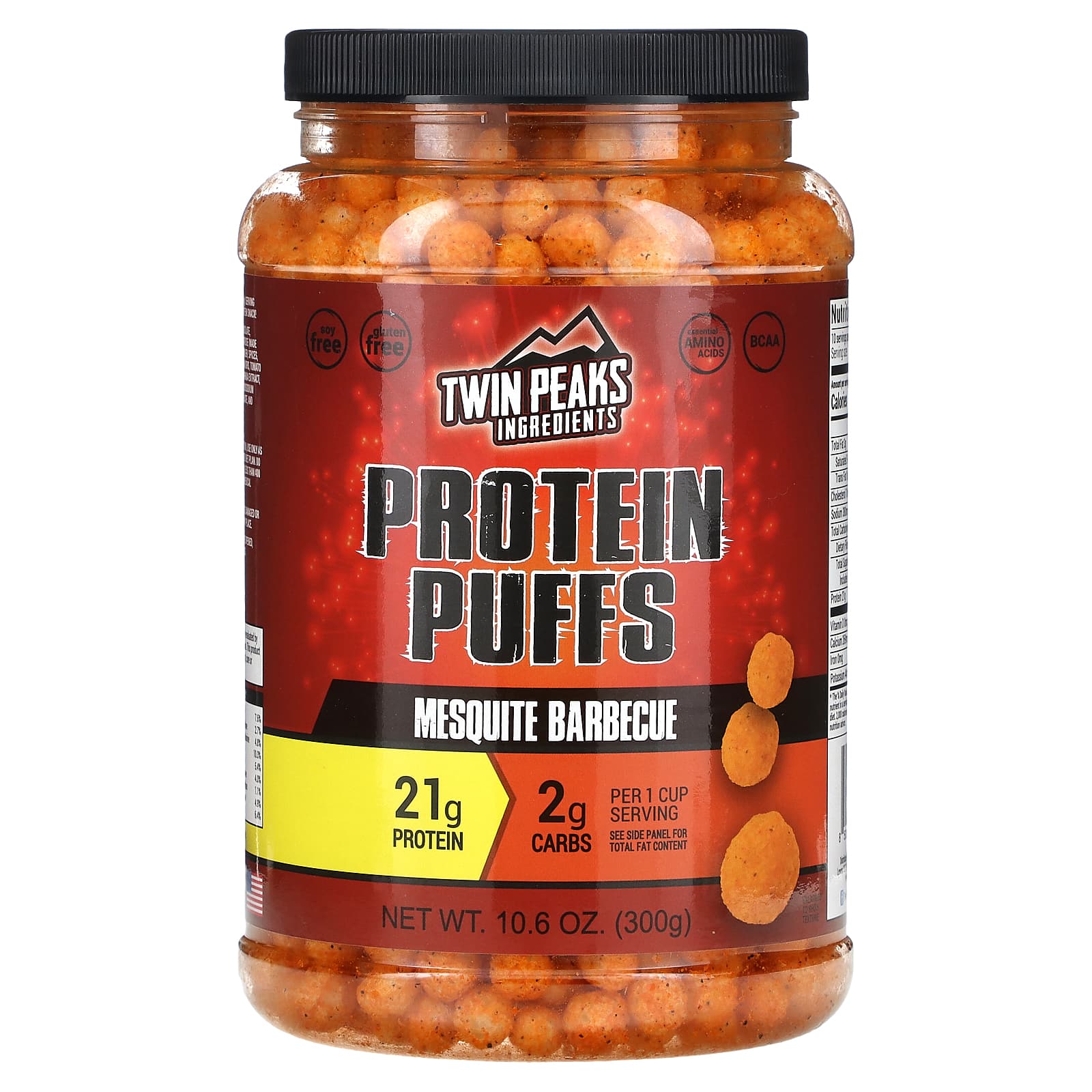 

Twin Peaks, Protein Puff, Mesquite Barbeque, 300 g (10.6 oz)