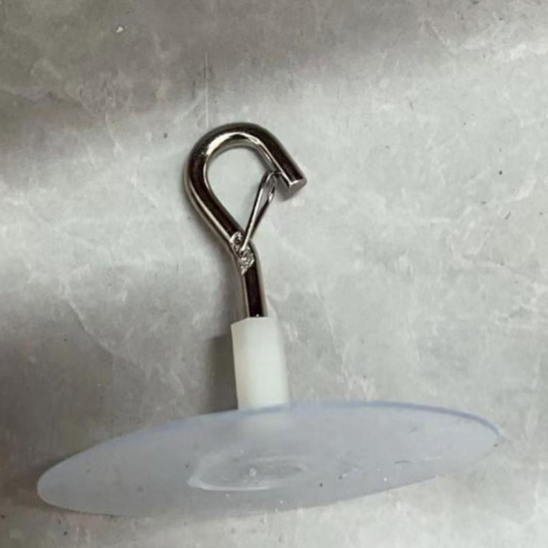 Pack Of 4 Clear Adhesive Ceiling Hooks For Hanging Planters Windchimes Outdoor Ornaments Removable Plant Hanger Hooks