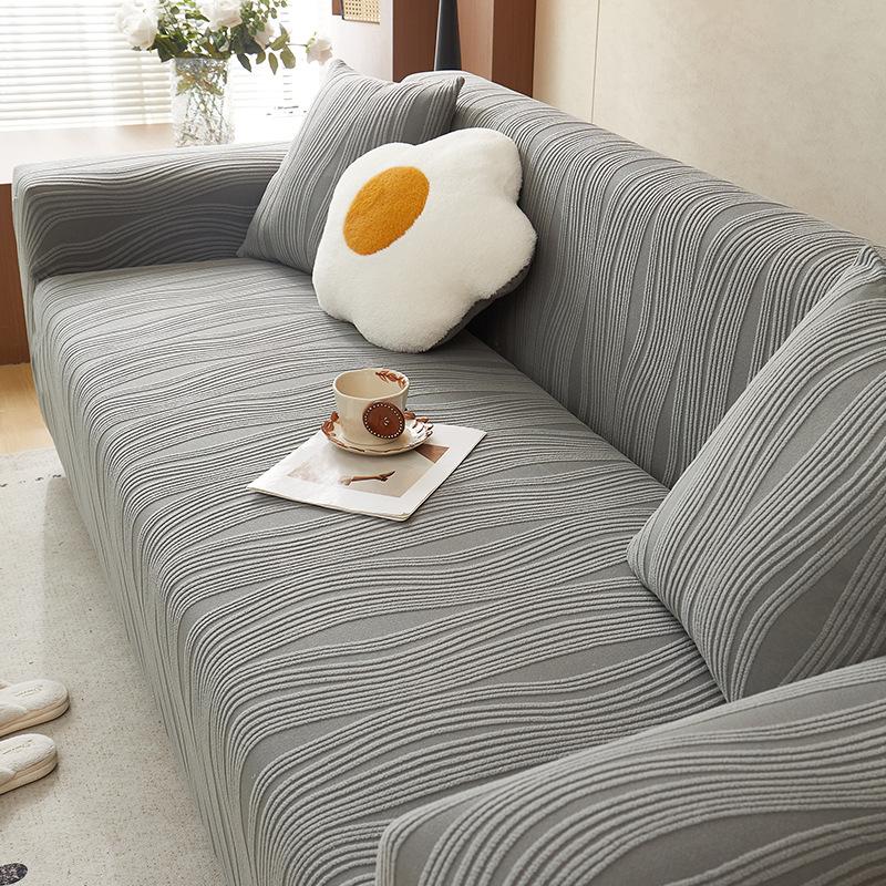 

Вязаный жаккардовый чехол на диван, Универсальный всеобъемлющий чехол на диван-подушку с защитой от царапин кошек, Ткань 190-230cm