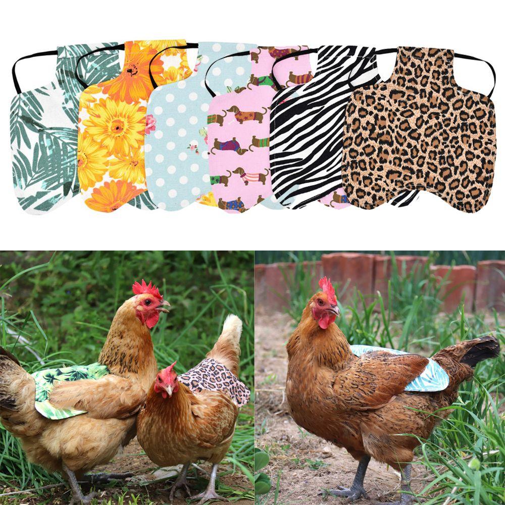 Hen Chicken Saddle Apron Feather Back Protector Single Strap Standard Chicken Jackets Poultry Vest Protection Holder