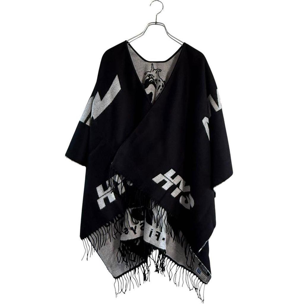 Used [525] HYSTERIC GLAMOUR Poncho Stole HYS Girl Black Large