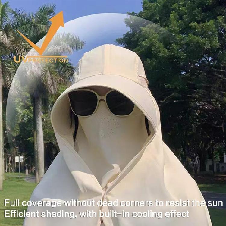 Sunshade Sun Hat with Large Shawl Neck Flap for Outdoor Activities Adjustable Neck Covering Stylish Neck Flap