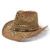 New travel shade casual versatile beach spring and summer retro denim straw hat men's and women's hats
