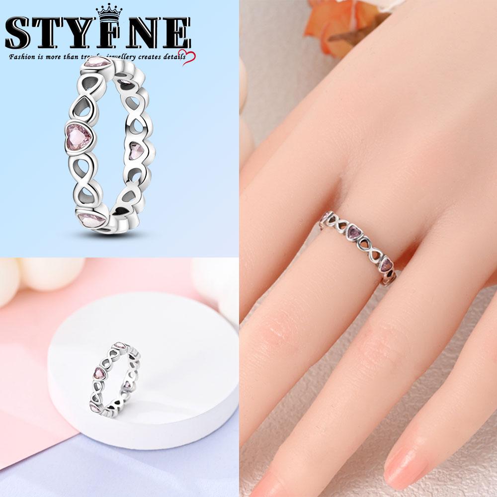 Valentine Day Engagement Ring copper Heart, Red, Pink, White, Blue Ring for Women Holiday Jewellery Gift High Quality