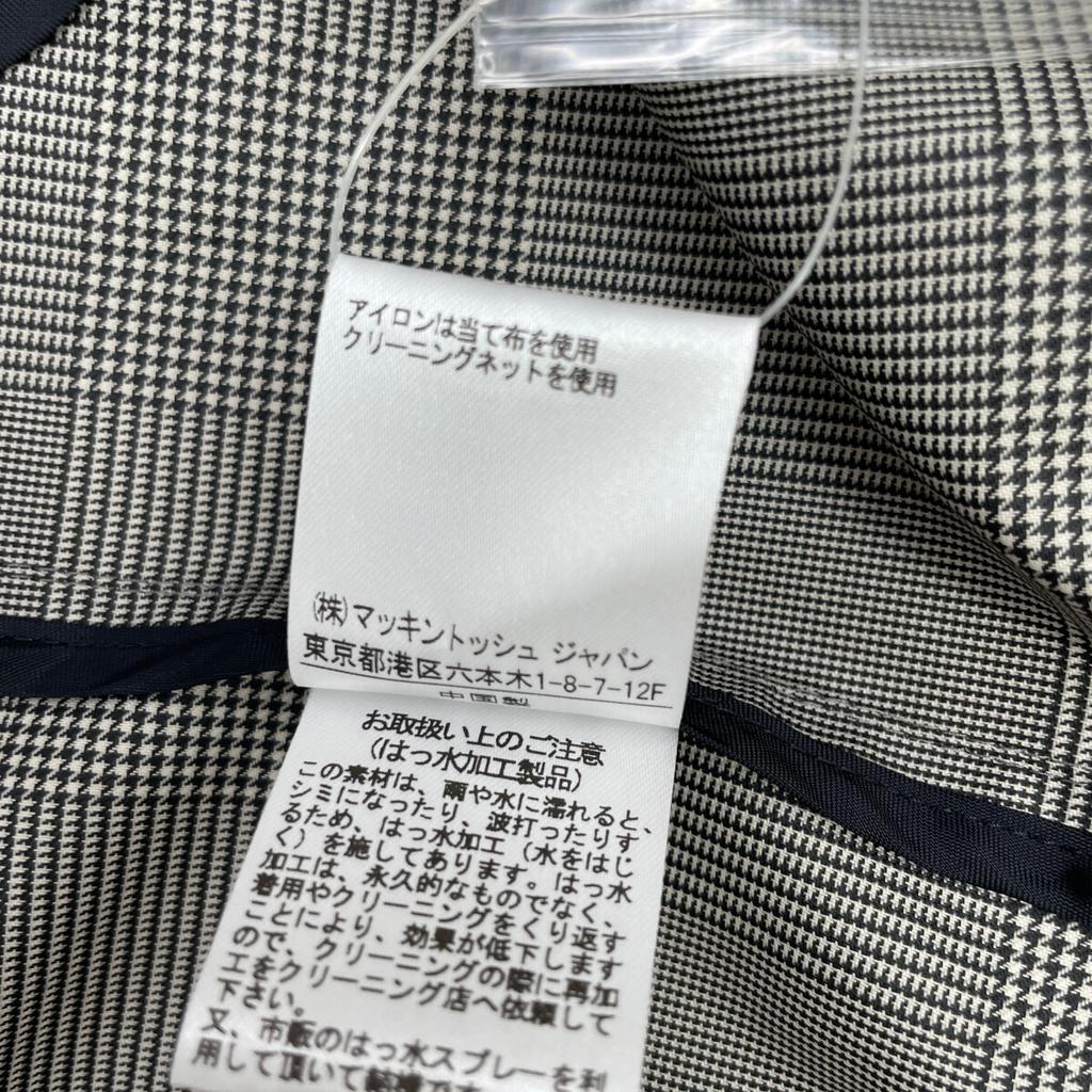 TRADITIONAL WEATHERWEAR 31255990437 Gray TWW Glen Check PE Soutien Collar Coat coat 40 Black x whiteUsed