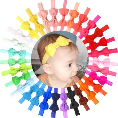 10/20 Stück Baby-Stirnbänder 7 cm Schleifen Haarbänder Haar-Schleifen Gummibänder Zubehör für Baby-Mädchen Neugeborene Kleinkinder