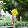 Indoor Ornaments Dripping Sunflower Pendant Alloy Flower Wind Chimes Pendant