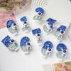 Creative Astronaut Birthday Cake Number Candles with Sequins - Fun Cartoon Atmosphere