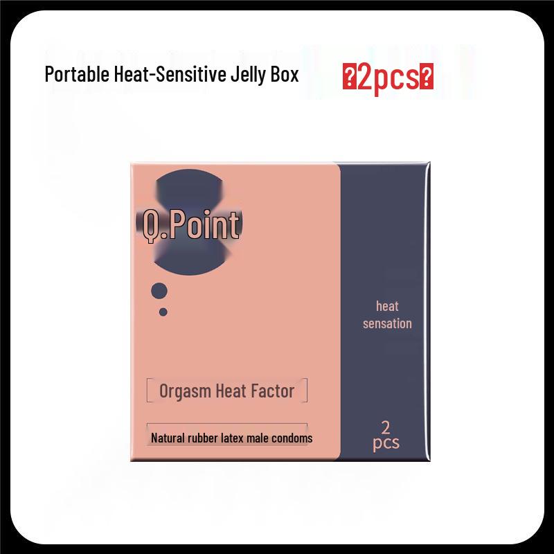 Q-point Hyaluronic Acid 001 Large Particle Delay Condoms - Long-lasting Contraceptives for Adults