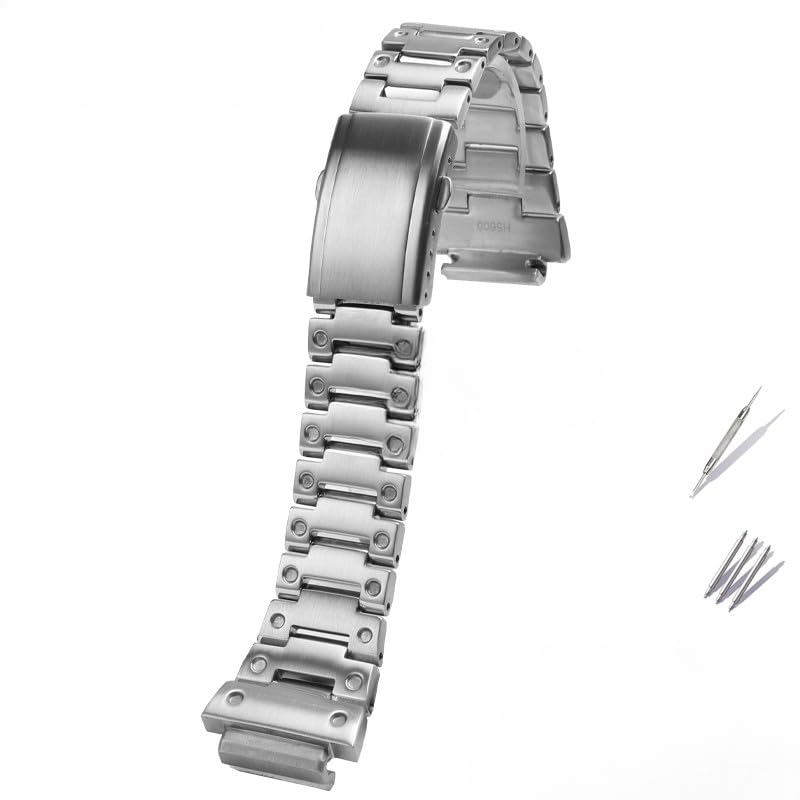 

[Zealbeaty] 18MM металлический ремешок для часов из нержавеющей стали серии DW-H5600 аксессуары для часов (Серебряный)