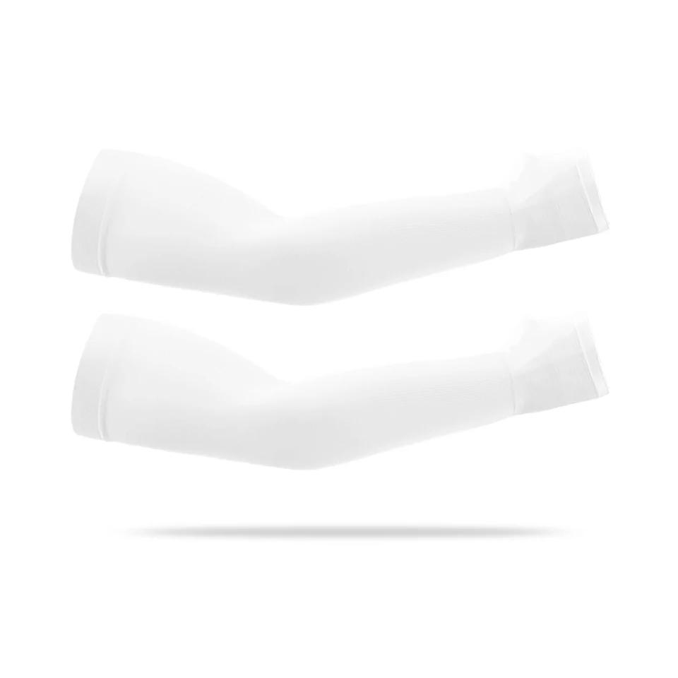 1Pair UPF50+ Cool Arm Sleeves for Women Men Summer Cycling Running Fishing Breathable Ice Silk Sunscreen Oversleeve Unisex