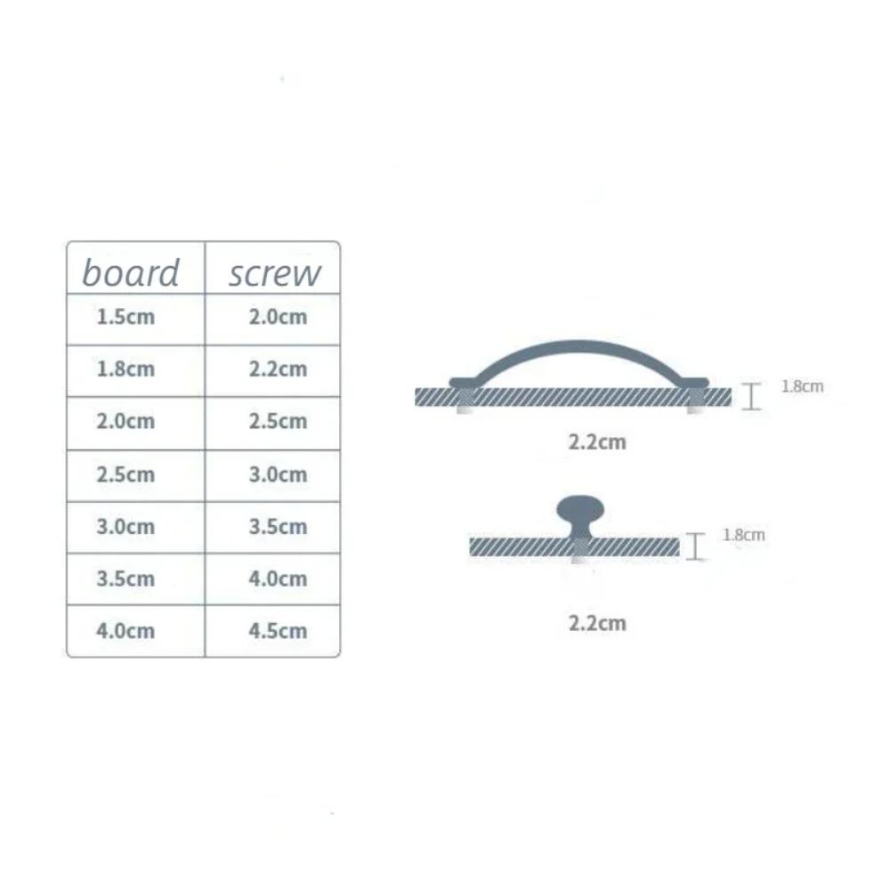Handels for Kitchen Furniture Door Handles Knobs for Cabinets and Drawers Metal Zinc Alloy Black Interior Home Drawer Pulls