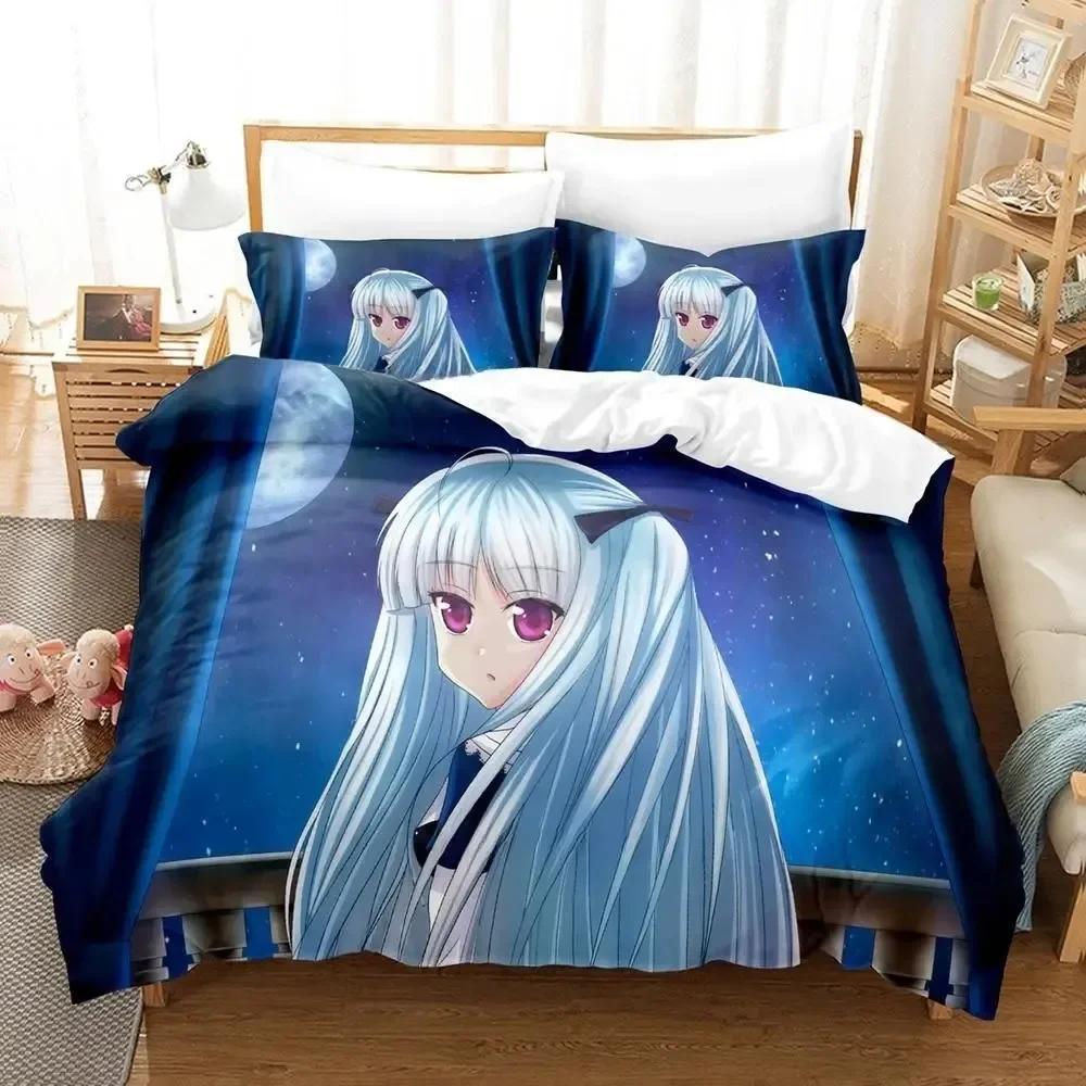 Comforter Kawaii Anime Absolute Duo Bedding Set Printed Bed Set With Single Double Queen King Size Boys Girl Adult