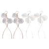Hook Earrings Fashion Elegant Petal Shape Long Dangle Design Earrings for Women