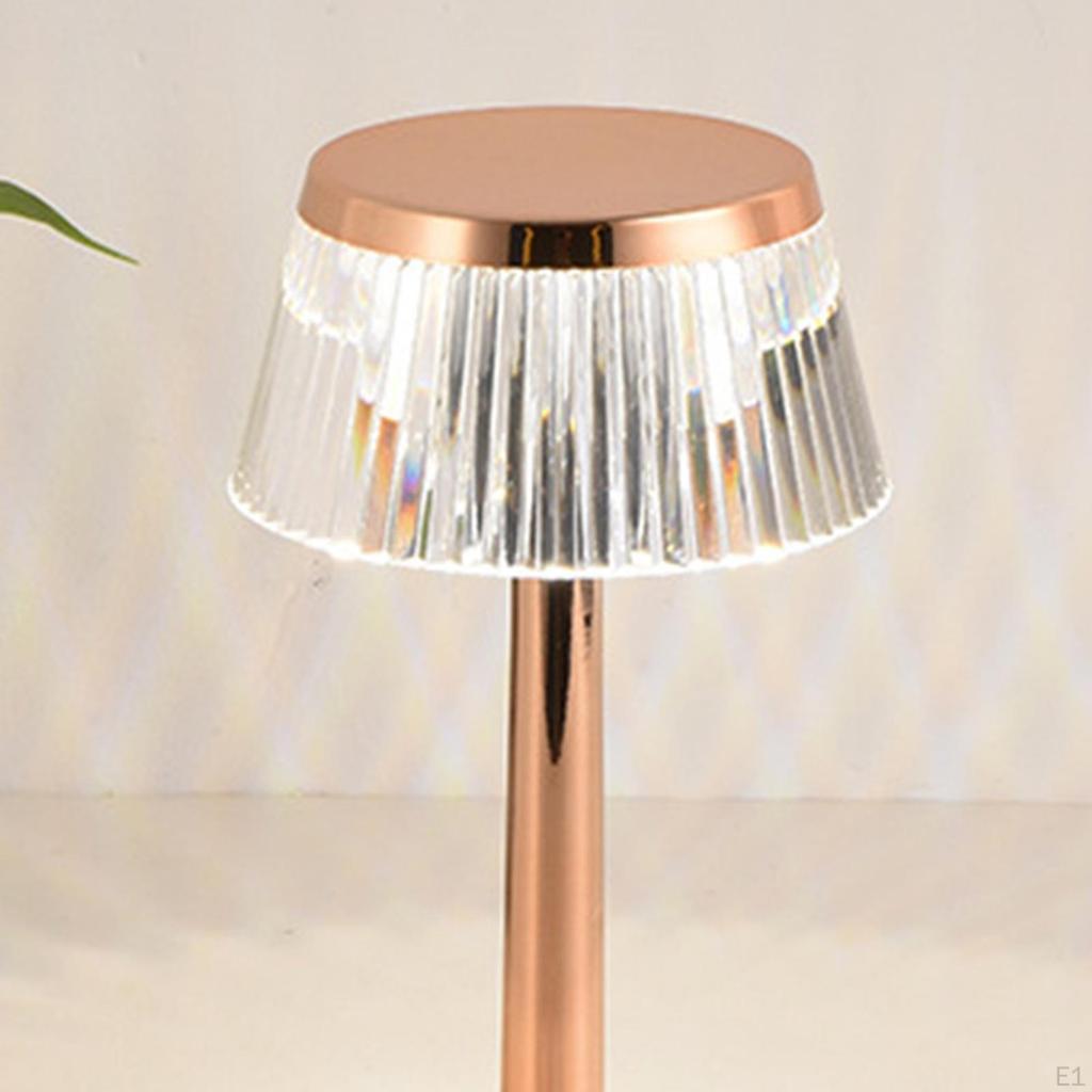 Acrylic Crystal Table Lamps, USB Bedside Desk Lights Decoration Lamp for Living Room Bedroom