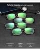 3007 Men's Retro Full-Rim Eyeglasses: Plastic/Steel Myopia Frame with Metal Half-Titanium Design