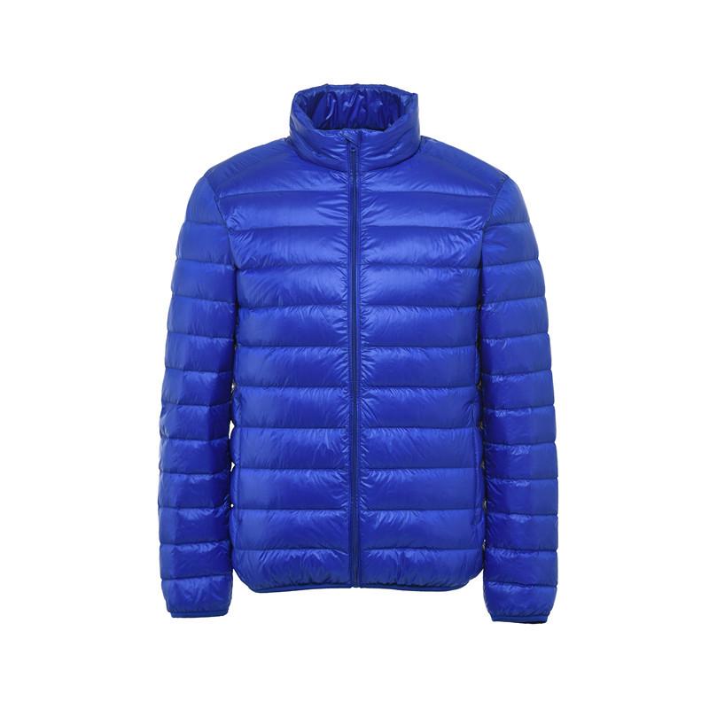 Men's Cross-Border Lightweight White Duck Down Jacket - Short, Casual Winter Outerwear, Plus Size Available.