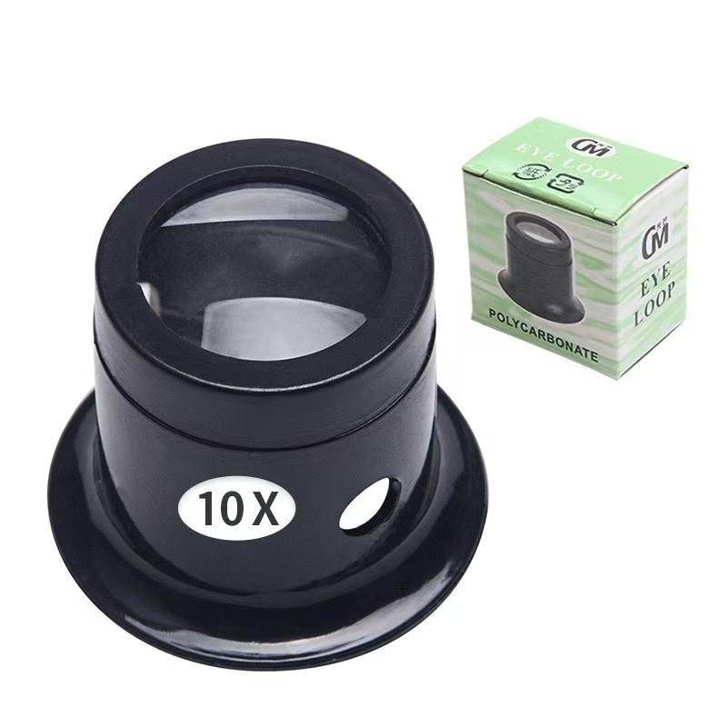 

10X/15X Headband Magnifier for Watch Repair & Jewelry Making. Hands-Free Loupe with Adjustable Headstrap, Metallic Finish
