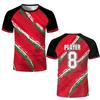 Simple Striped Graphic Football T Shirts For Men Summer Fashion Short Sleeve 3D Printed Sports T-shirts Loose Quick Dry Tees