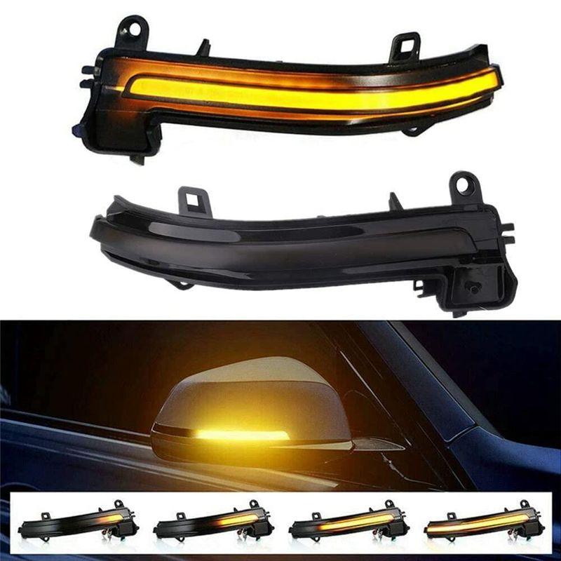 NEW-Car Turn Signal Light For BMW F30 F32 F36 F22 BMW 1/2/3/4 Series Accessories, Smoke Black