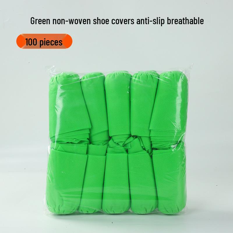Plus Size Durable Non-Woven Indoor Shoe Covers for Adults and Children - Dustproof and Thickened