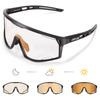 Kapvoe Fotochromowe Okulary Rowerowe UV400 MTB Przezroczyste Rowerowe Przejściowe Okulary Słoneczne na Góry dla Mężczyzn Kobiet Okulary Sportowe