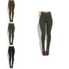 Comfortable Women Fashion Elastic Pants With Large Size And Sexy Button Leggings