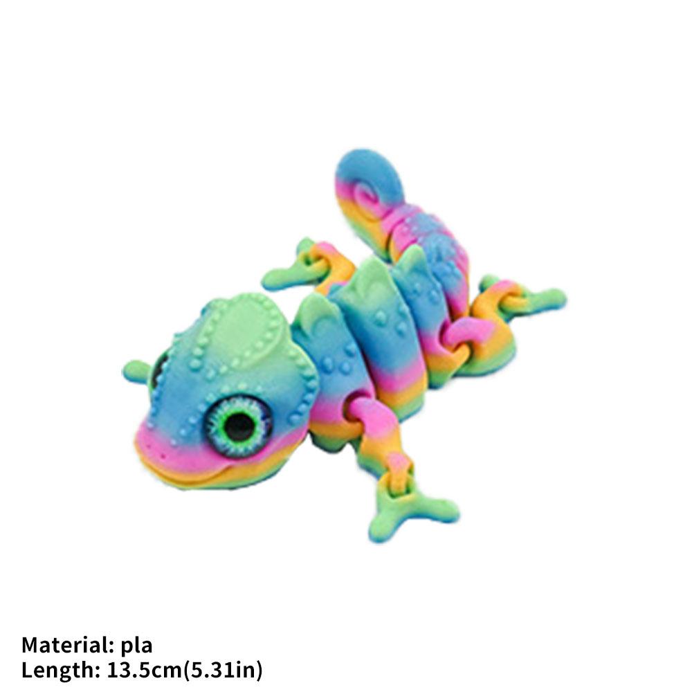 3D Printed Articulated Dragon Rotatable Joint 3D Crystal Chinese Dragon Ornaments Mystery Dragon Egg Toy Home Office Decoration